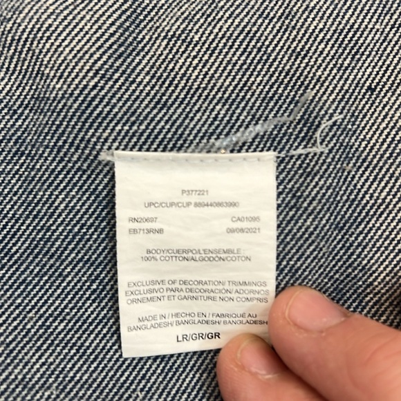 Dickies Blue Denim overalls with Red Label size large. - Picture 12 of 15